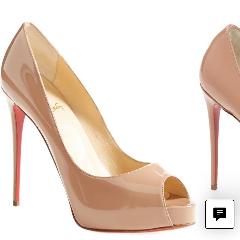 New very prive patent red sole pump